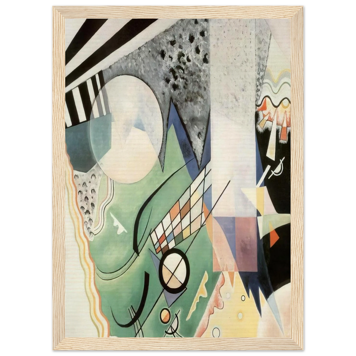 GREEN COMPOSITION 1923 Framed Poster | Wassily Kandinsky Framed Prints Wall Art | Wassily Kandinsky Shop