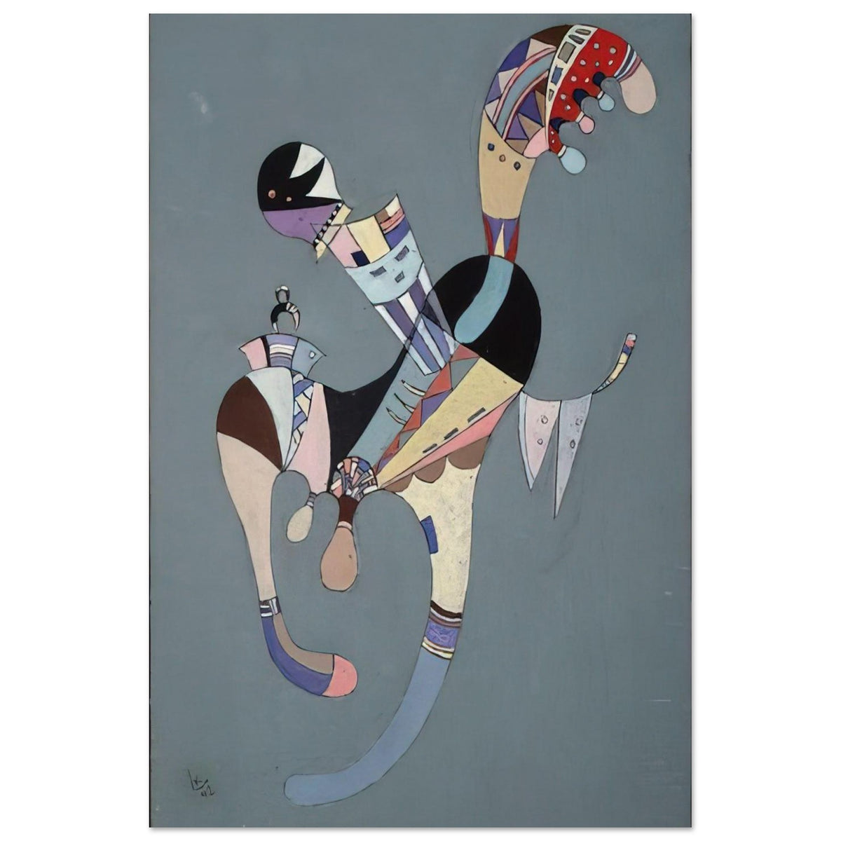 A FLOATING FIGURE 1942 Poster | Wassily Kandinsky Poster | Wassily Kandinsky Shop