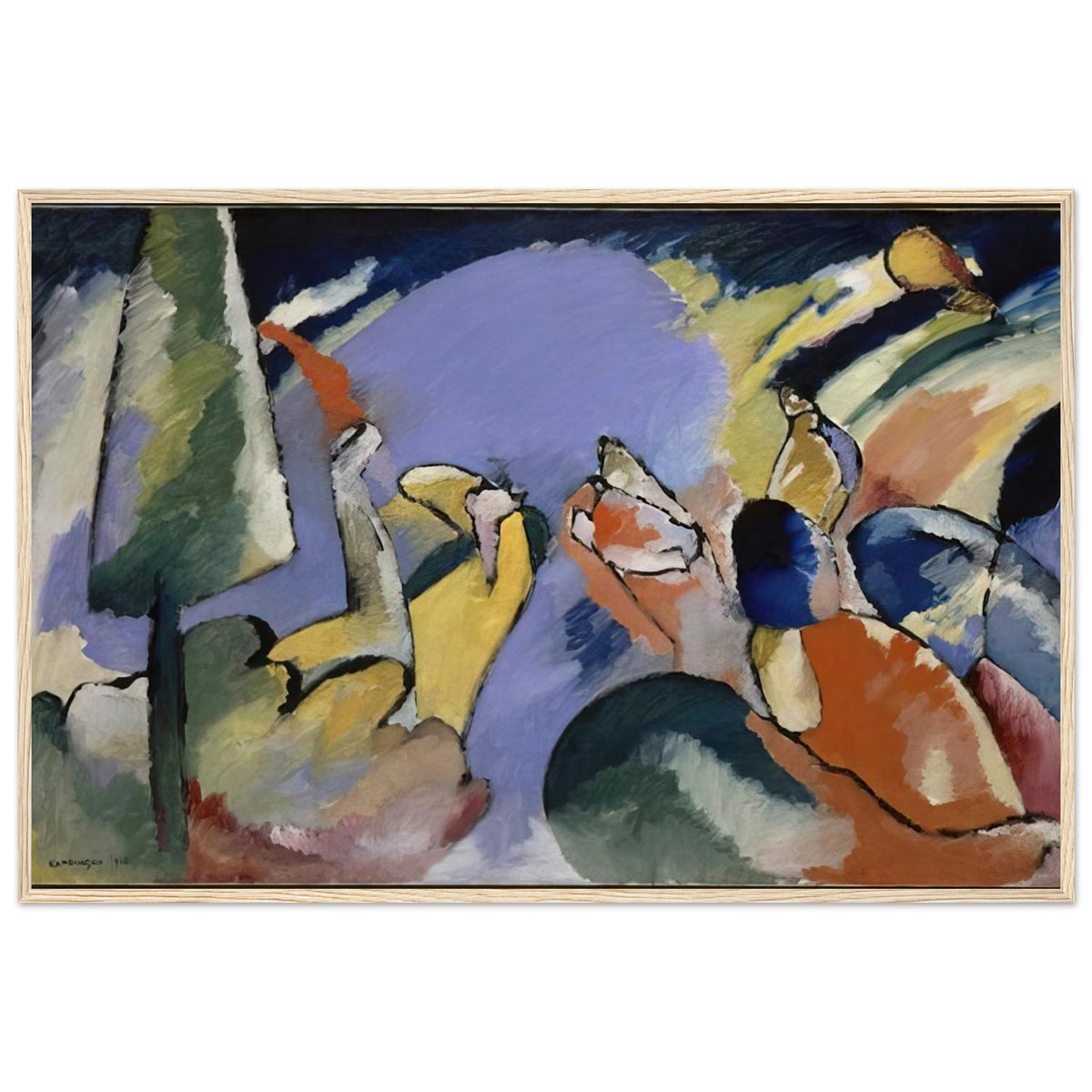 IMPROVISATION XIV 1910 Framed Poster | Wassily Kandinsky Framed Prints Wall Art | Wassily Kandinsky Shop