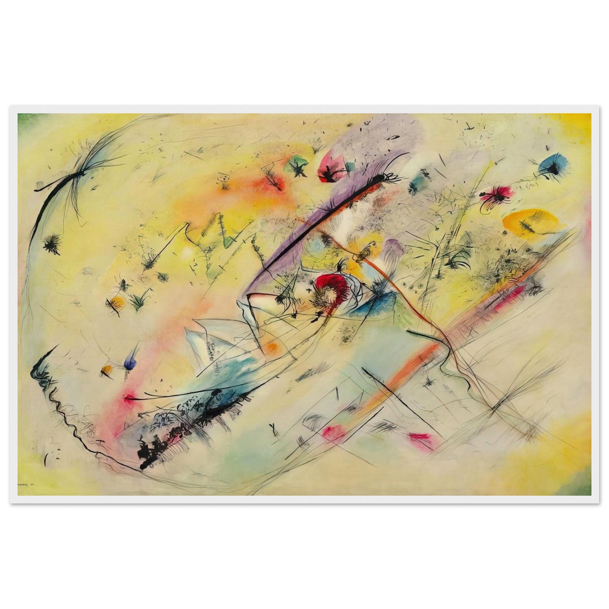 BRIGHT PICTURE 1913 Framed Poster | Wassily Kandinsky Framed Prints Wall Art | Wassily Kandinsky Shop