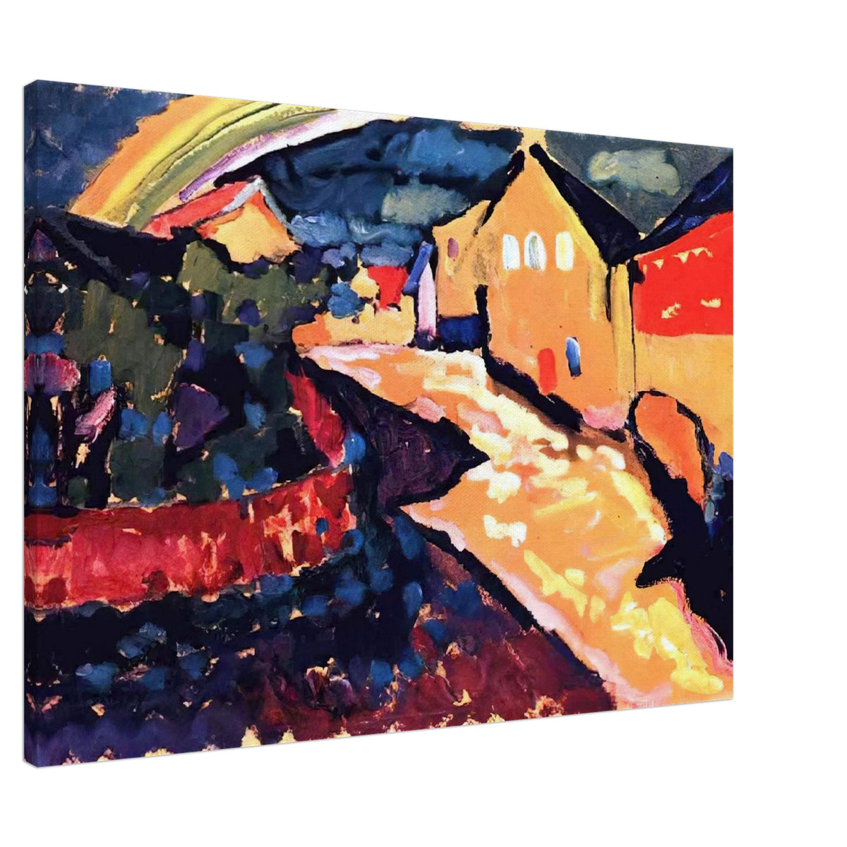 MURNAU WITH RAINBOW 1909 Canvas | Wassily Kandinsky Canvas | Wassily Kandinsky Shop
