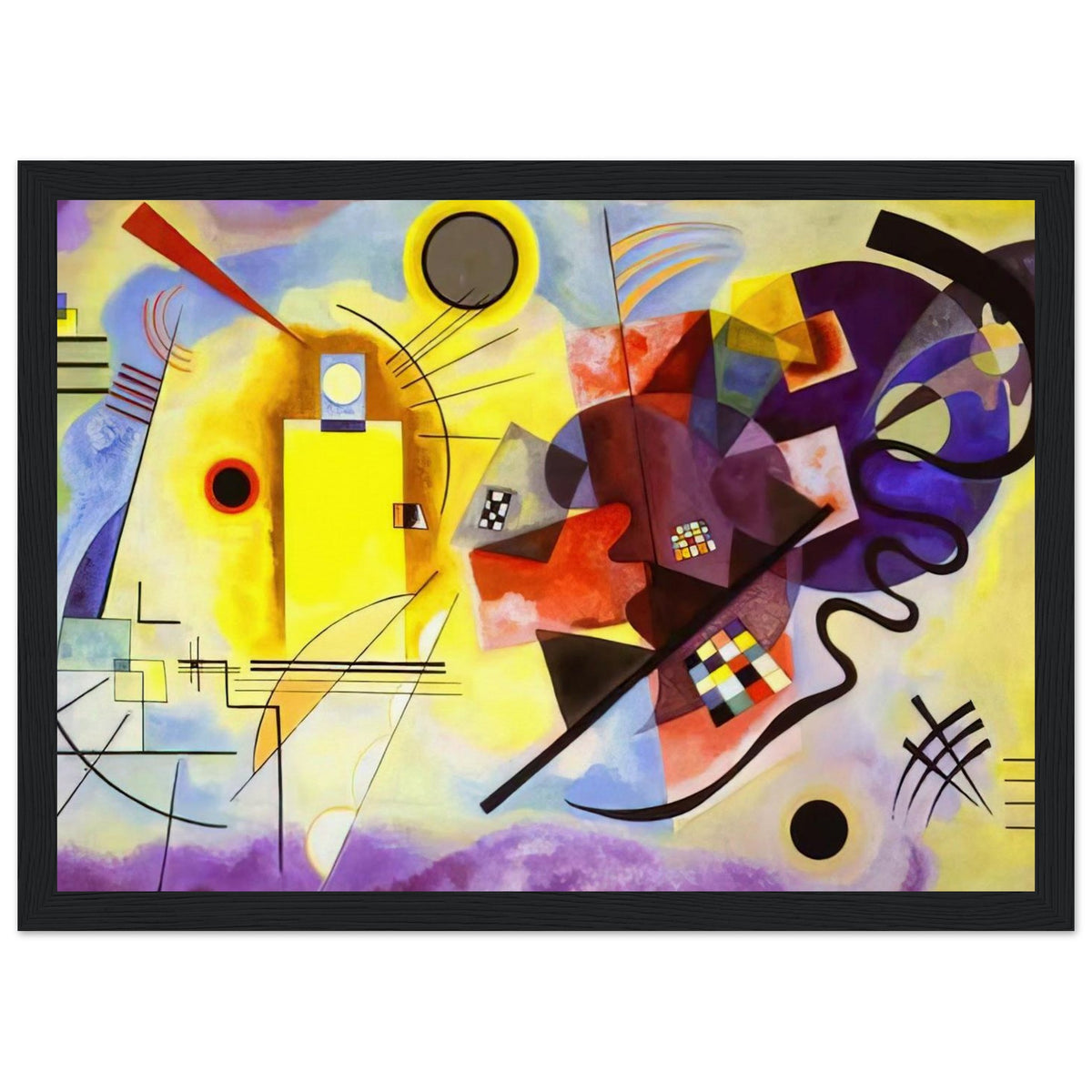 YELLOW RED BLUE 1925 Framed Poster | Wassily Kandinsky Framed Prints Wall Art | Wassily Kandinsky Shop