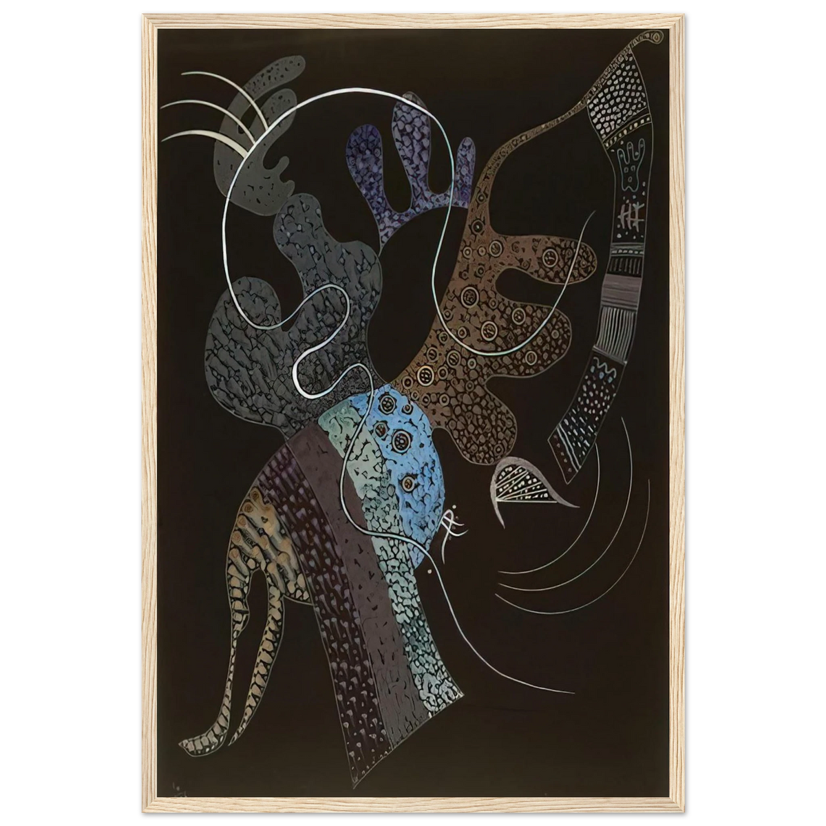 WHITE LINE 1936 Framed Poster | Wassily Kandinsky Framed Prints Wall Art | Wassily Kandinsky Shop