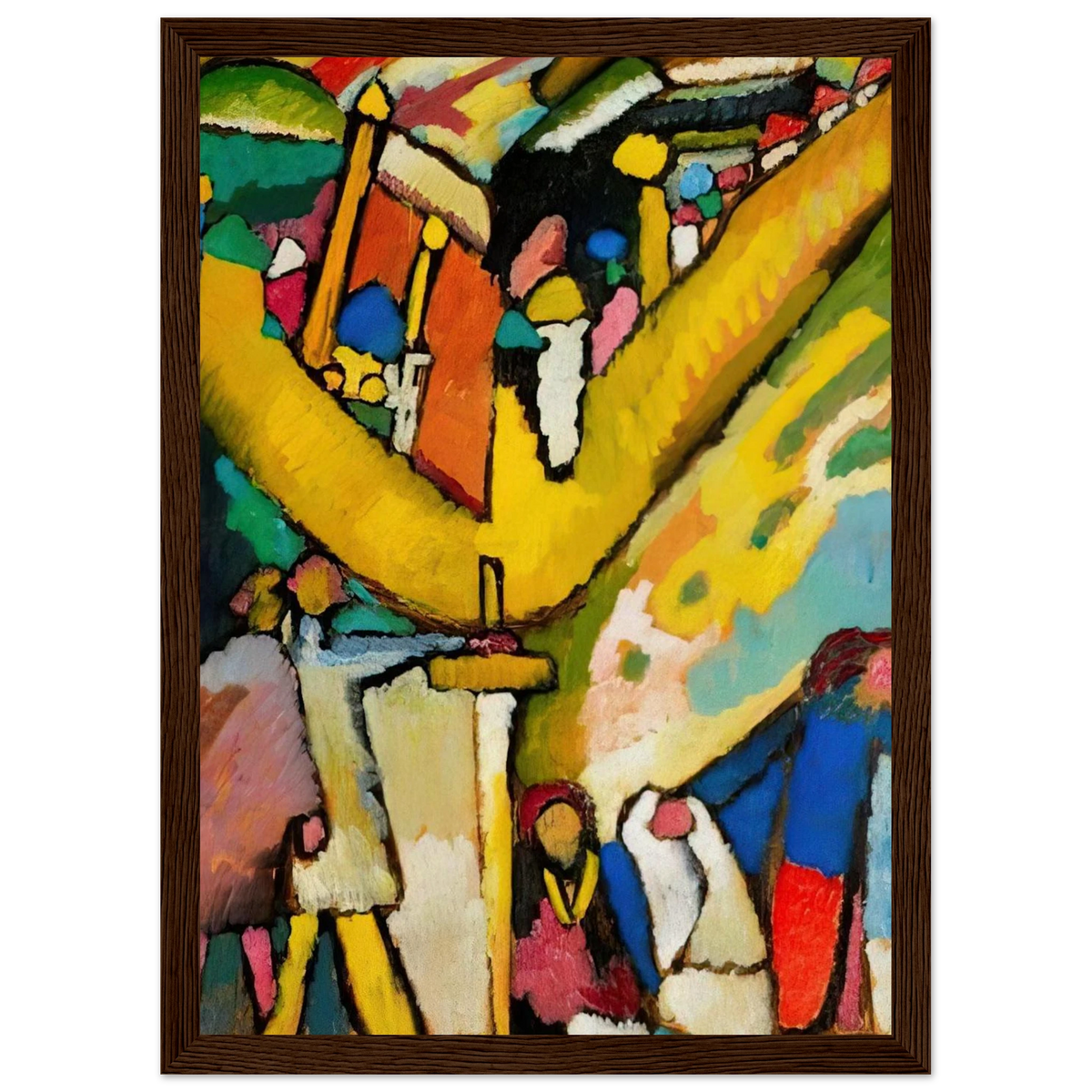 STUDY FOR IMPROVISATION 8 1909 Framed Poster | Wassily Kandinsky Framed Prints Wall Art | Wassily Kandinsky Shop