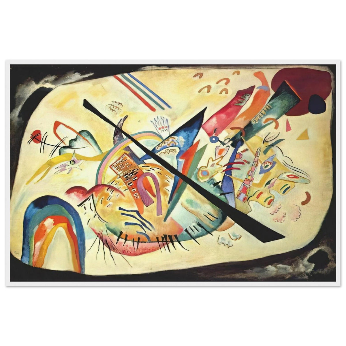 WHITE OVAL 1919 Framed Poster | Wassily Kandinsky Framed Prints Wall Art | Wassily Kandinsky Shop