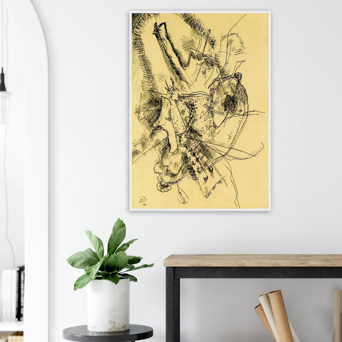 DRAWING FOR ETCHING II 1916 Framed Poster | Wassily Kandinsky Framed Prints Wall Art | Wassily Kandinsky Shop