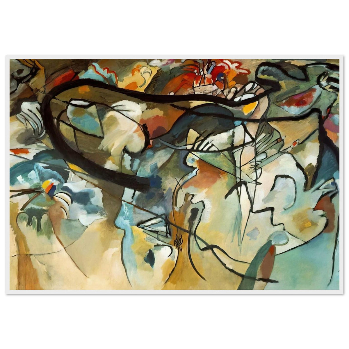 COMPOSITION V 1911 Framed Poster | Wassily Kandinsky Framed Prints Wall Art | Wassily Kandinsky Shop
