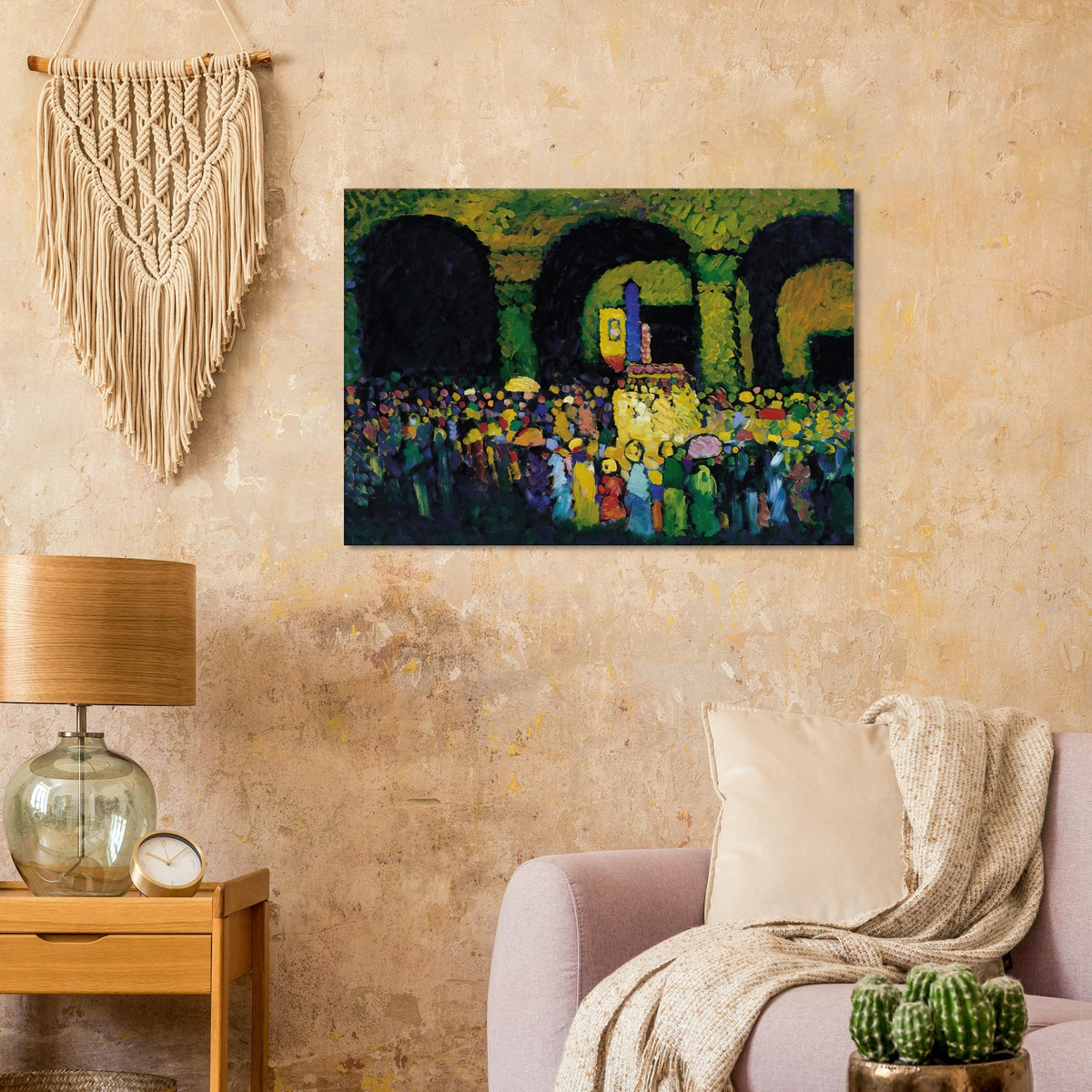 THE LUDWIGSKIRCHE IN MUNICH 1908 Canvas | Wassily Kandinsky Canvas | Wassily Kandinsky Shop