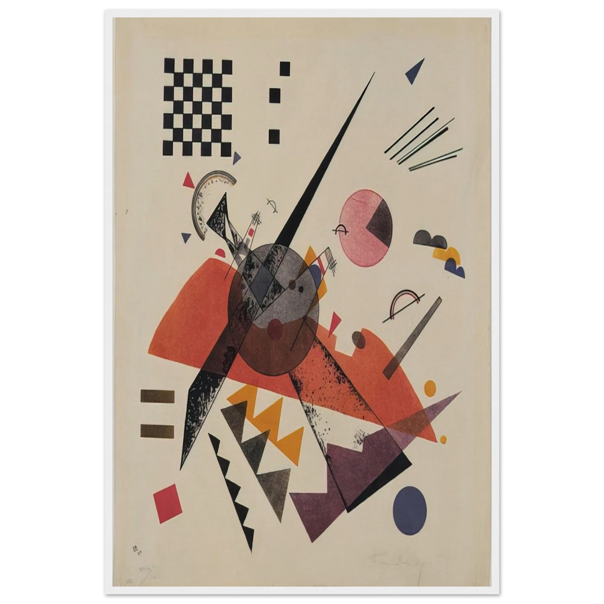 ORANGE 1923 Framed Poster | Wassily Kandinsky Framed Prints Wall Art | Wassily Kandinsky Shop