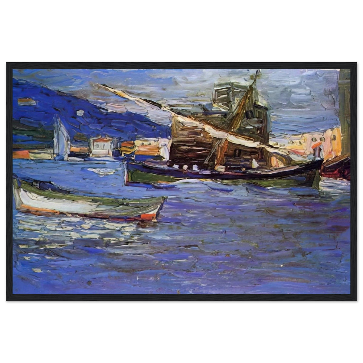 RAPALLO GRAUER DAY 1905 Framed Poster | Wassily Kandinsky Framed Prints Wall Art | Wassily Kandinsky Shop