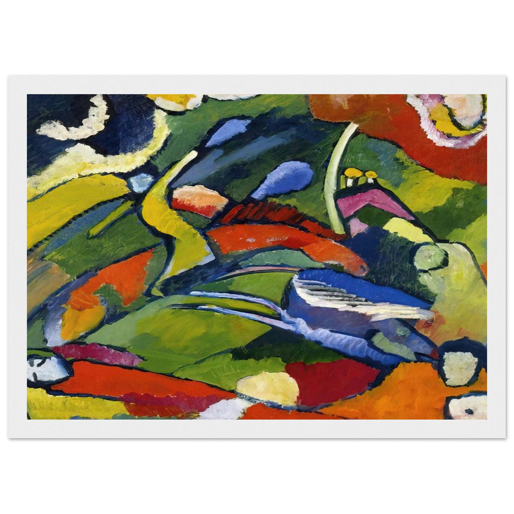 TWO RIDERS AND RECLINING FIGURE Framed Poster | Wassily Kandinsky Framed Prints Wall Art | Wassily Kandinsky Shop