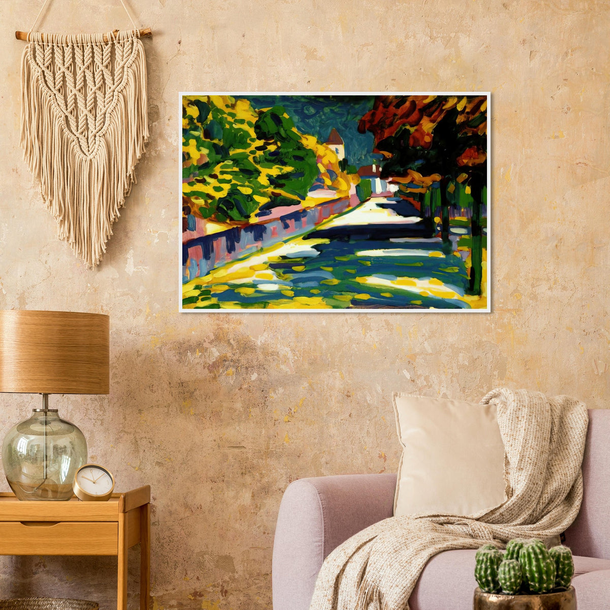 AUTUMN IN BAVARIA 1908 Framed Poster | Wassily Kandinsky Framed Prints Wall Art | Wassily Kandinsky Shop