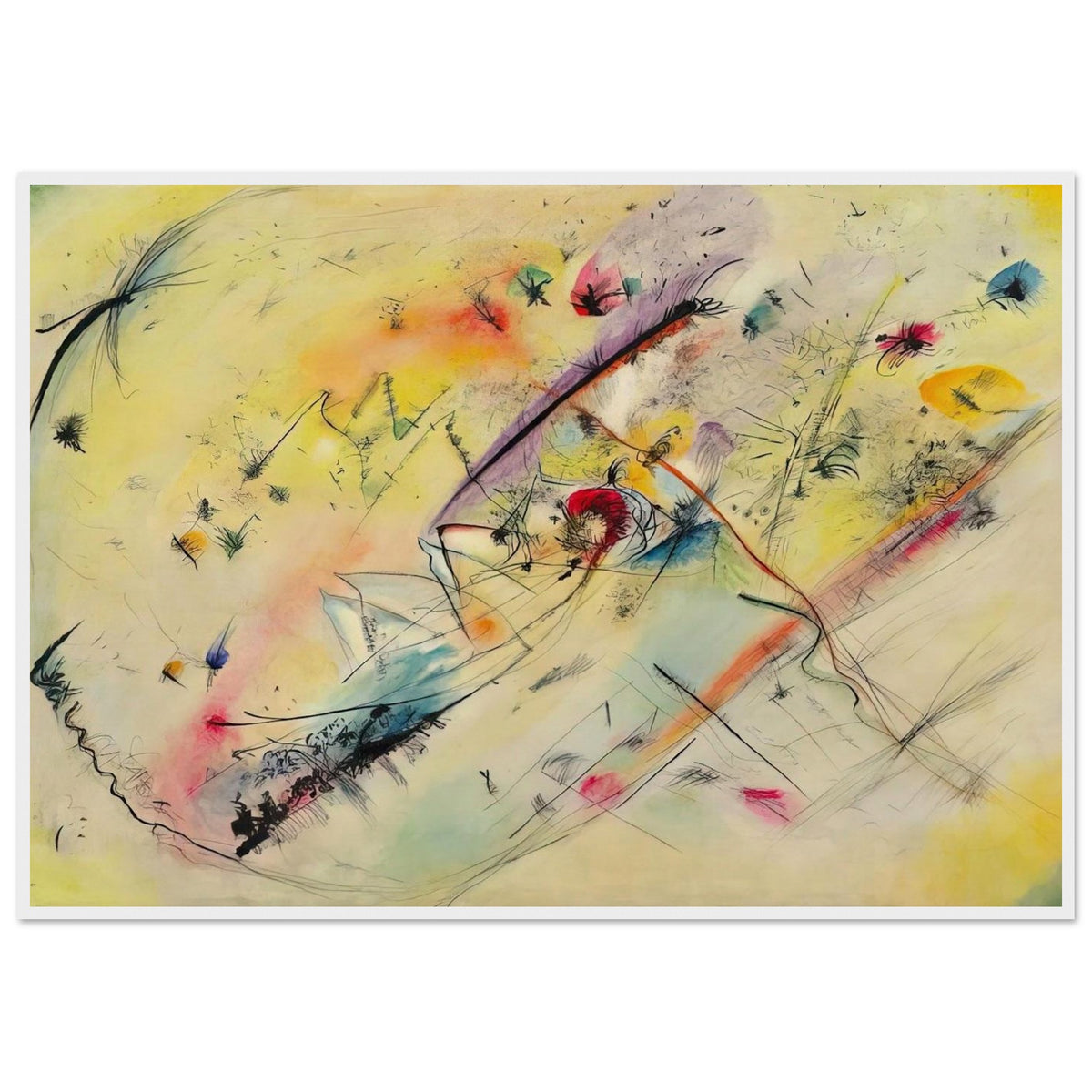 BRIGHT PICTURE 1913 Framed Poster | Wassily Kandinsky Framed Prints Wall Art | Wassily Kandinsky Shop