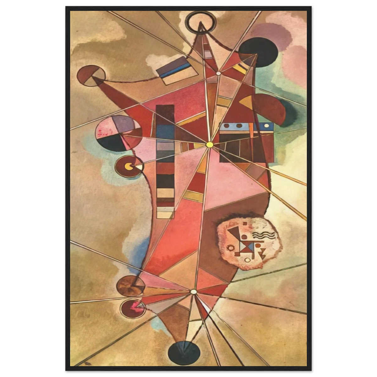 FIXED POINTS Framed Poster | Wassily Kandinsky Framed Prints Wall Art | Wassily Kandinsky Shop