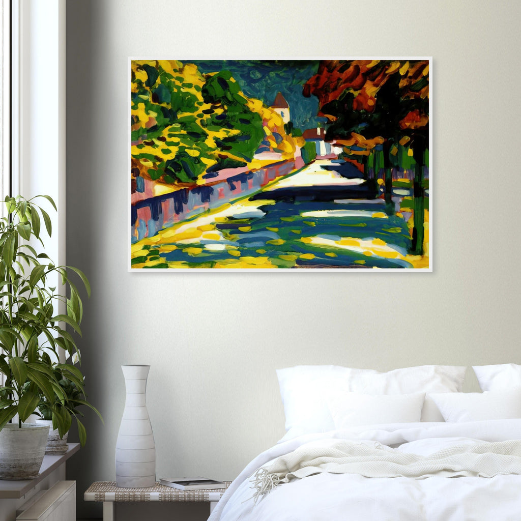 AUTUMN IN BAVARIA 1908 Framed Poster | Wassily Kandinsky Framed Prints Wall Art | Wassily Kandinsky Shop