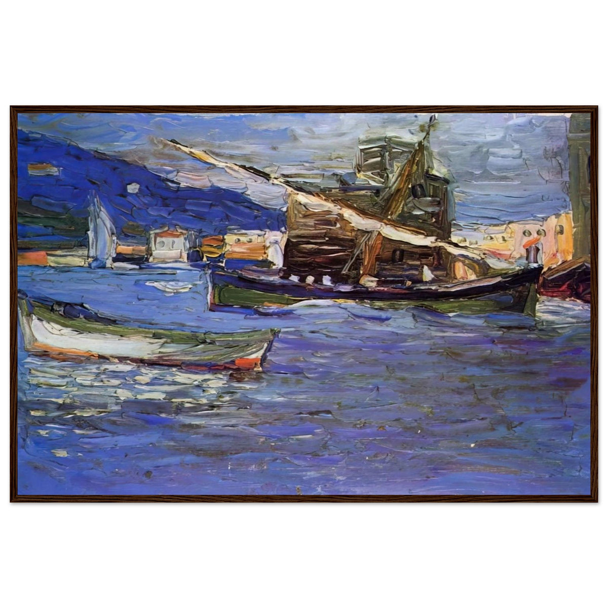 RAPALLO GRAUER DAY 1905 Framed Poster | Wassily Kandinsky Framed Prints Wall Art | Wassily Kandinsky Shop