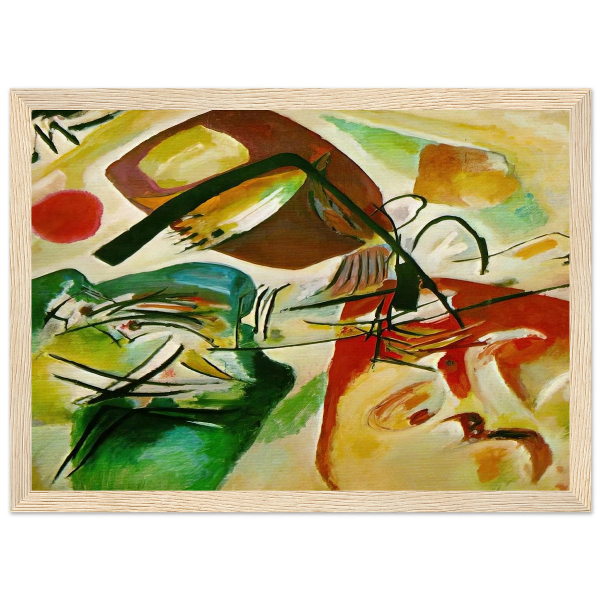 PICTURE WITH A BLACK ARCH 1912 Framed Poster | Wassily Kandinsky Framed Prints Wall Art | Wassily Kandinsky Shop