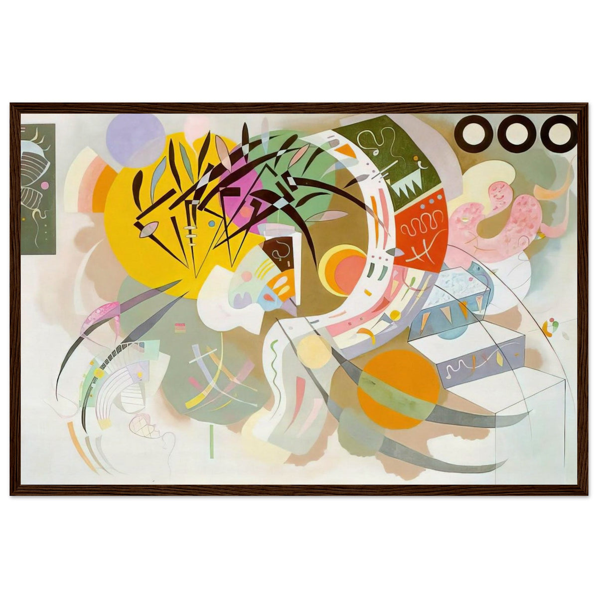 DOMINANT CURVE 1936 Framed Poster | Wassily Kandinsky Framed Prints Wall Art | Wassily Kandinsky Shop