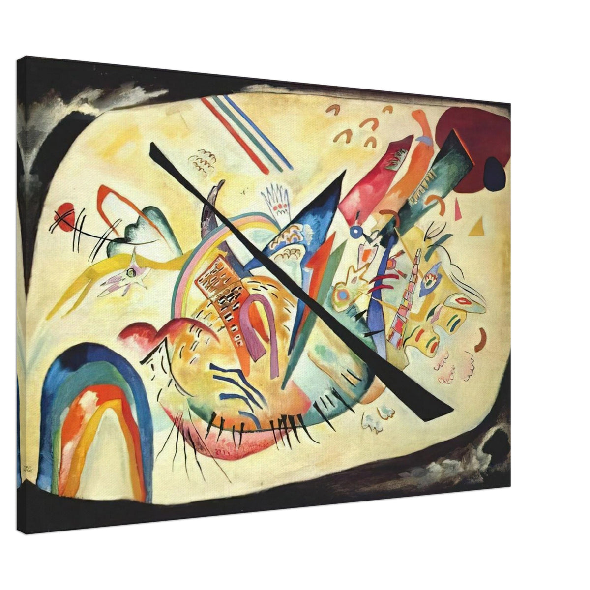 WHITE OVAL 1919 Canvas | Wassily Kandinsky Canvas | Wassily Kandinsky Shop