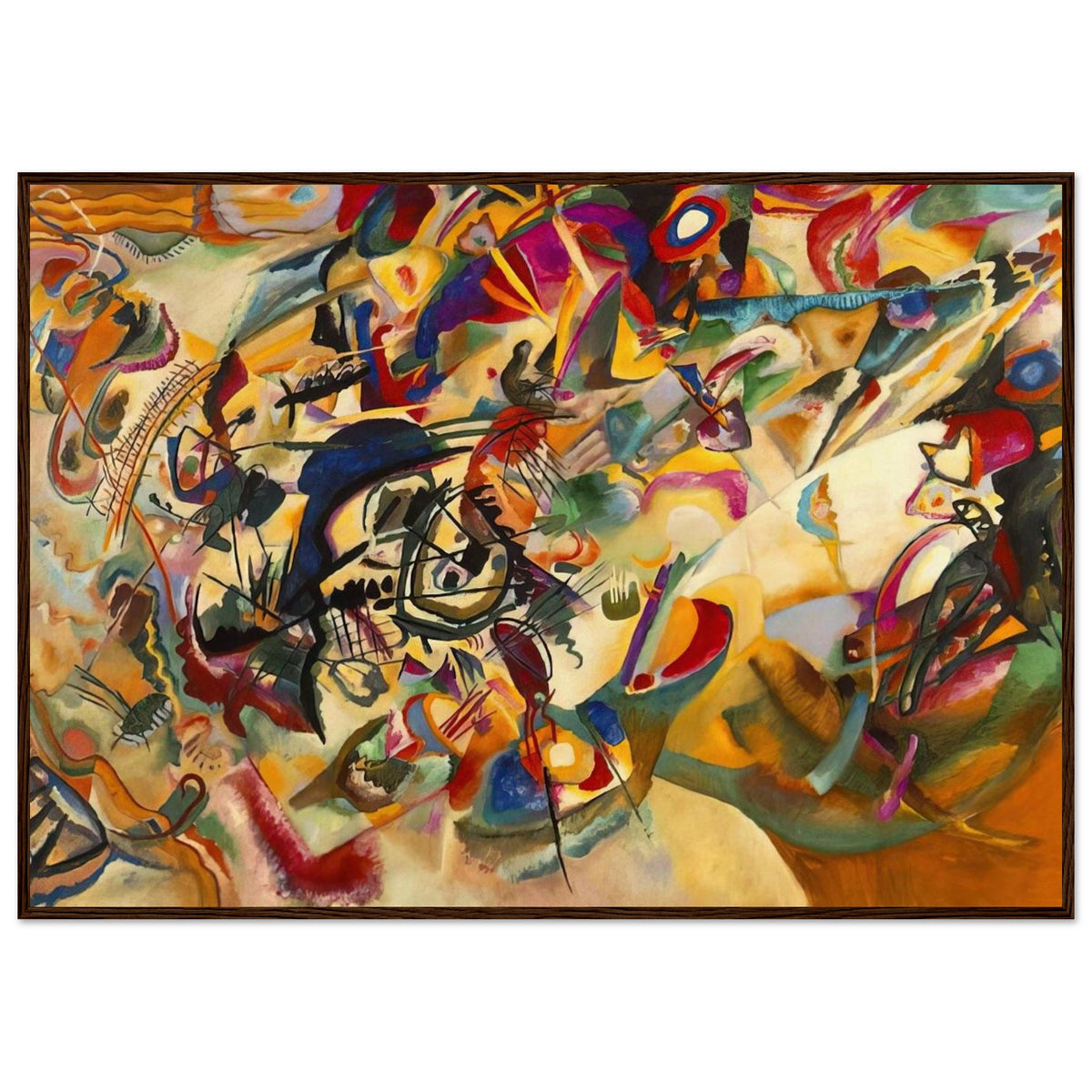 COMPOSITION VII 1913 Framed Poster | Wassily Kandinsky Framed Prints Wall Art | Wassily Kandinsky Shop