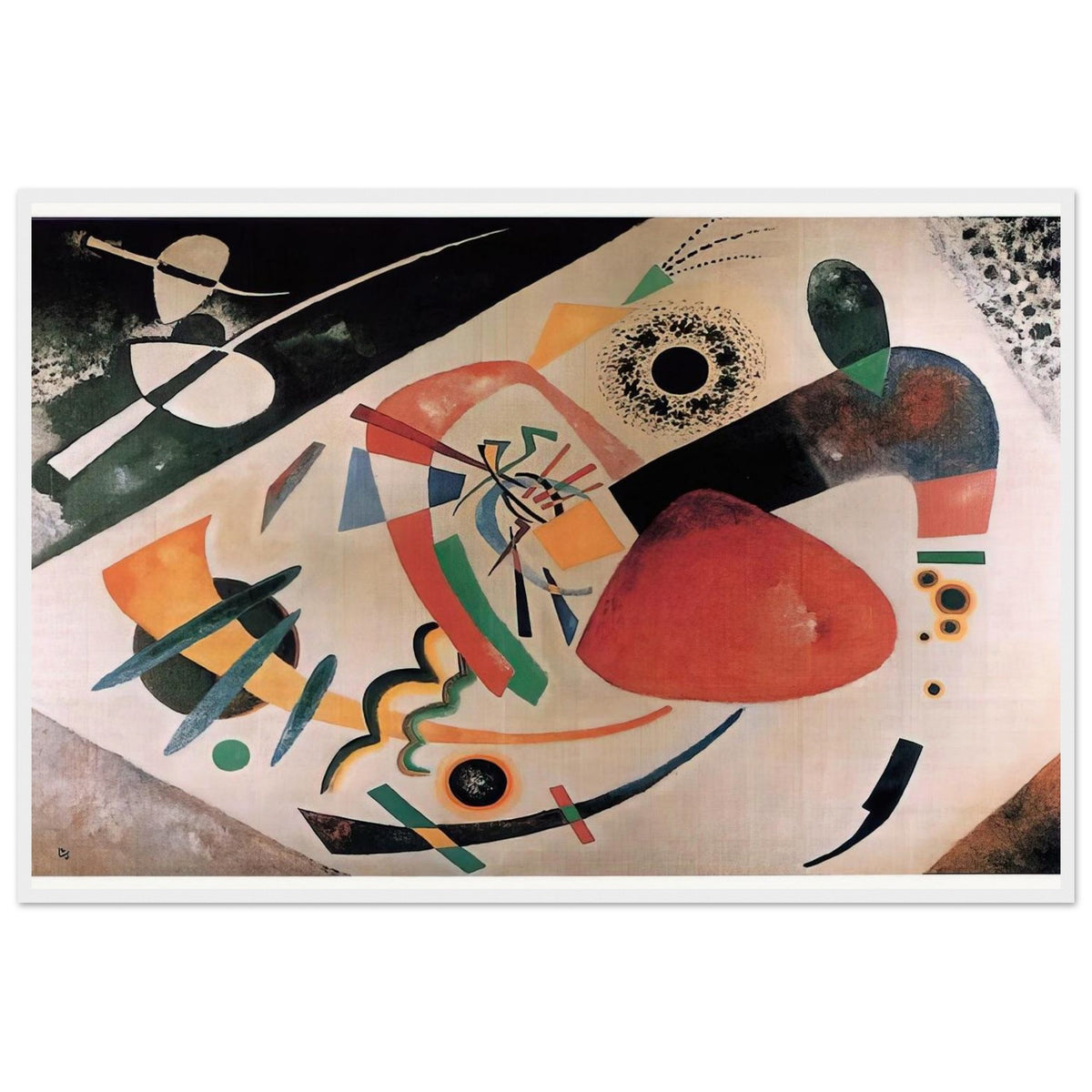 RED SPOT II 1921 Framed Poster | Wassily Kandinsky Framed Prints Wall Art | Wassily Kandinsky Shop