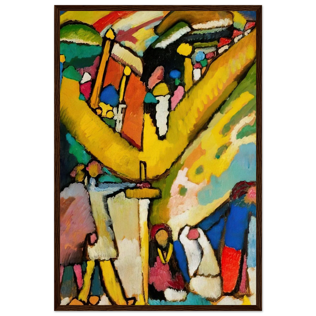 STUDY FOR IMPROVISATION 8 1909 Framed Poster | Wassily Kandinsky Framed Prints Wall Art | Wassily Kandinsky Shop