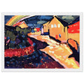 MURNAU WITH RAINBOW 1909 Framed Poster | Wassily Kandinsky Framed Prints Wall Art | Wassily Kandinsky Shop