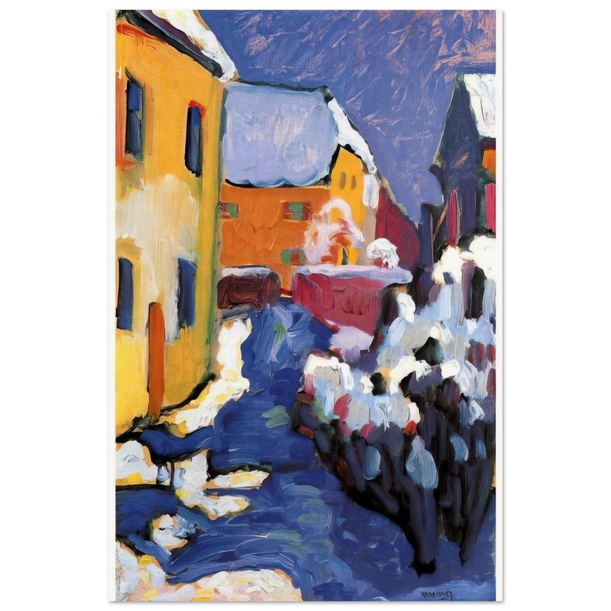 CEMETERY AND VICARAGE IN KOCHEL 1909 Poster | Wassily Kandinsky Poster | Wassily Kandinsky Shop