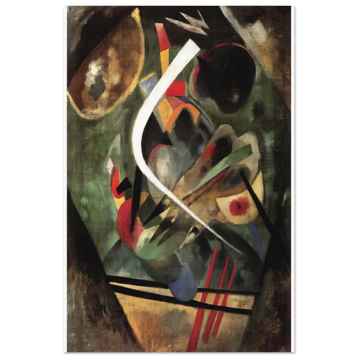 WHITE STROKE 1920 Poster | Wassily Kandinsky Poster | Wassily Kandinsky Shop