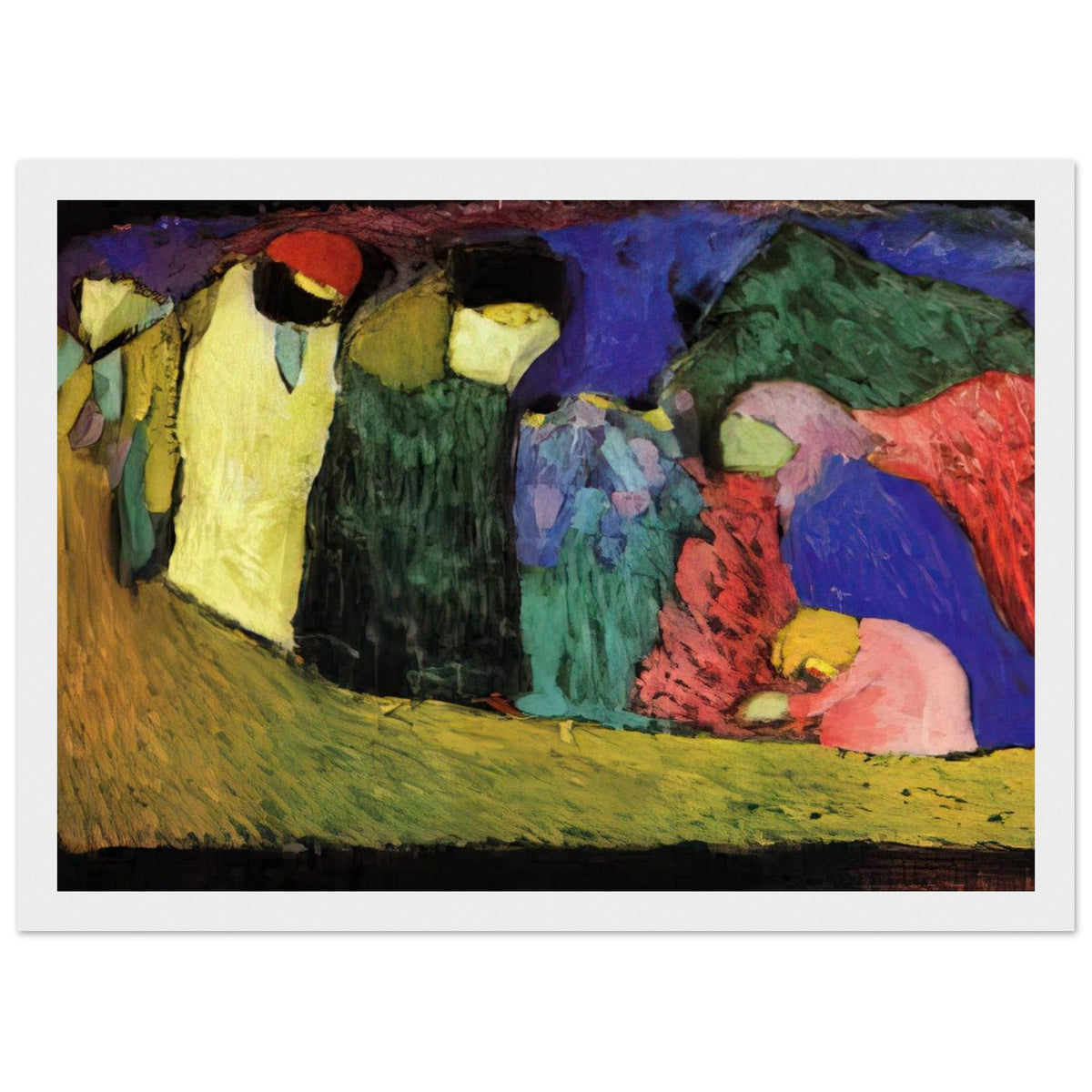 ENCOUNTER 1908 Framed Poster | Wassily Kandinsky Framed Prints Wall Art | Wassily Kandinsky Shop