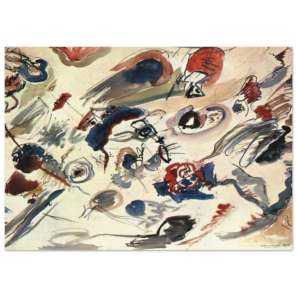 FIRST ABSTRACT WATERCOLOR 1910 Poster | Wassily Kandinsky Poster | Wassily Kandinsky Shop