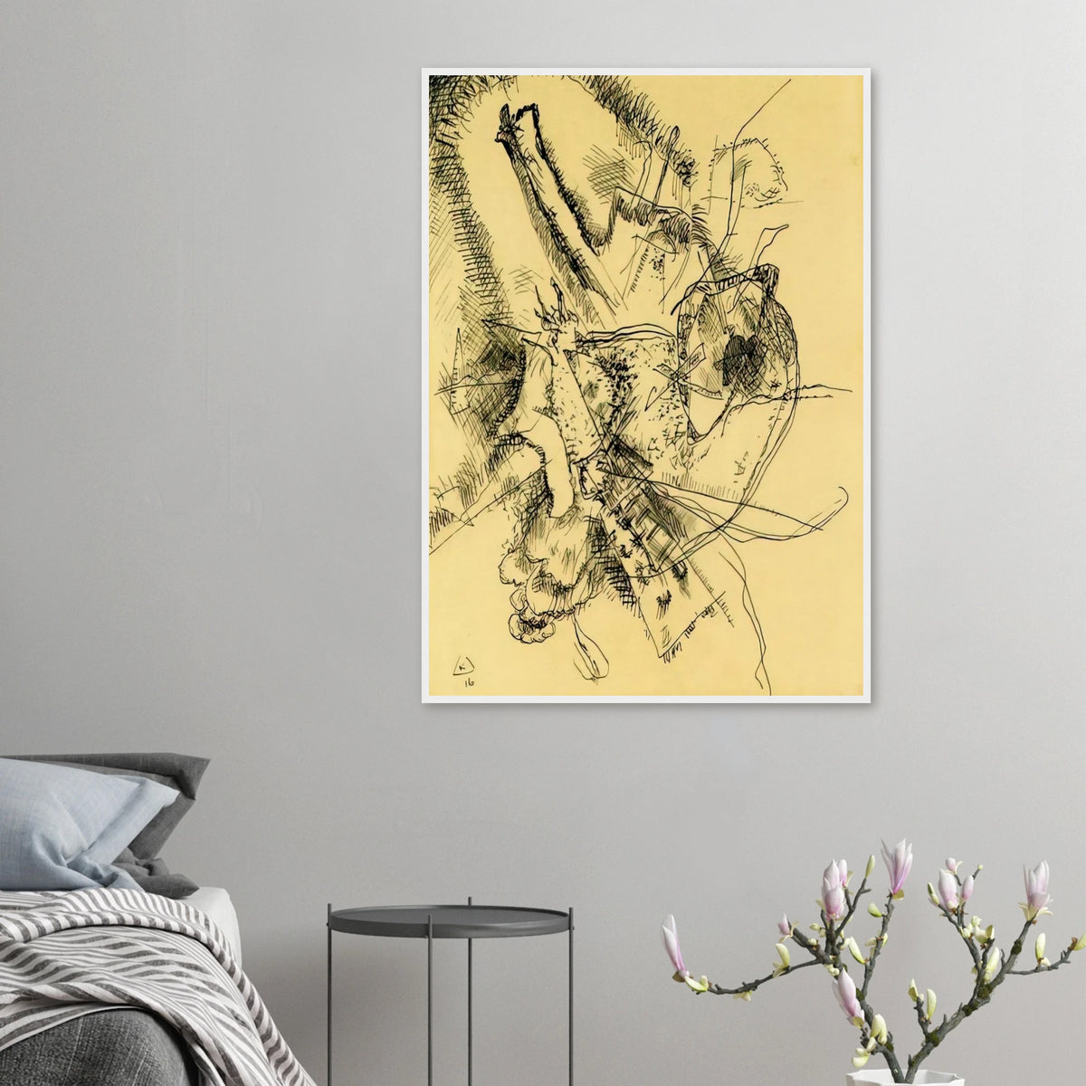 DRAWING FOR ETCHING II 1916 Framed Poster | Wassily Kandinsky Framed Prints Wall Art | Wassily Kandinsky Shop