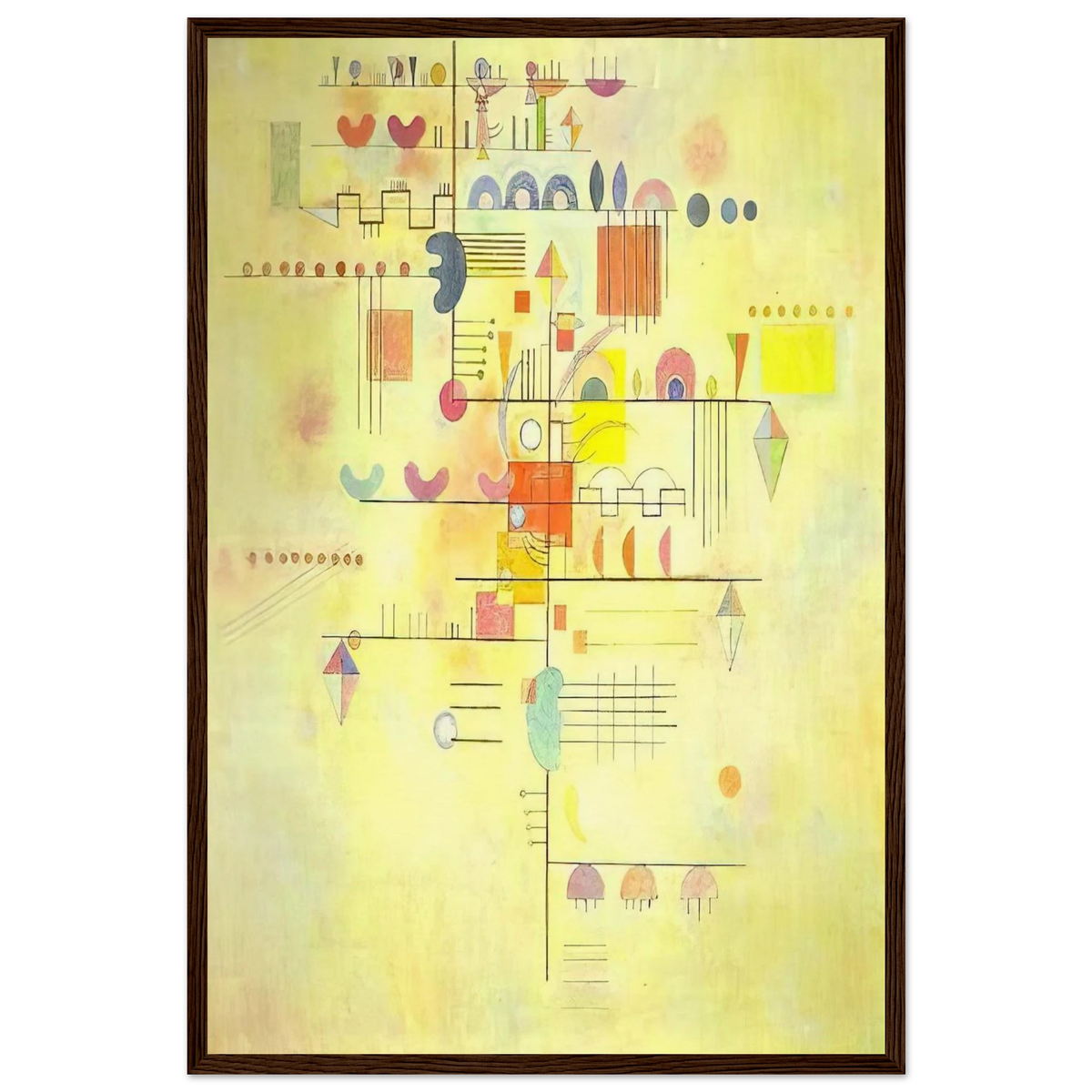 GENTLE ACCENT 1934 Framed Poster | Wassily Kandinsky Framed Prints Wall Art | Wassily Kandinsky Shop