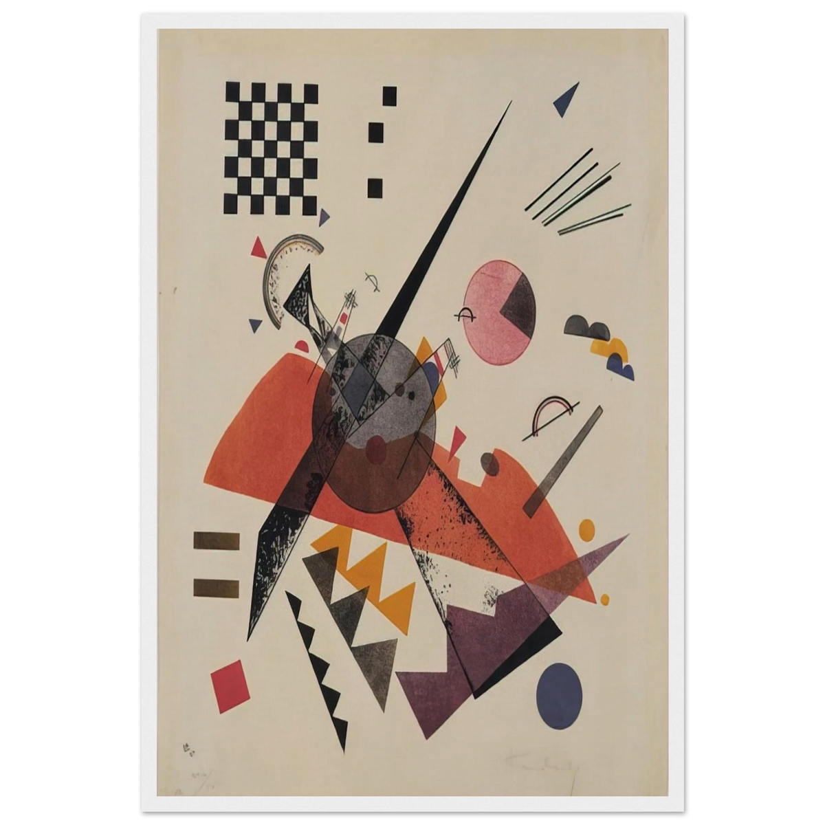 ORANGE 1923 Framed Poster | Wassily Kandinsky Framed Prints Wall Art | Wassily Kandinsky Shop