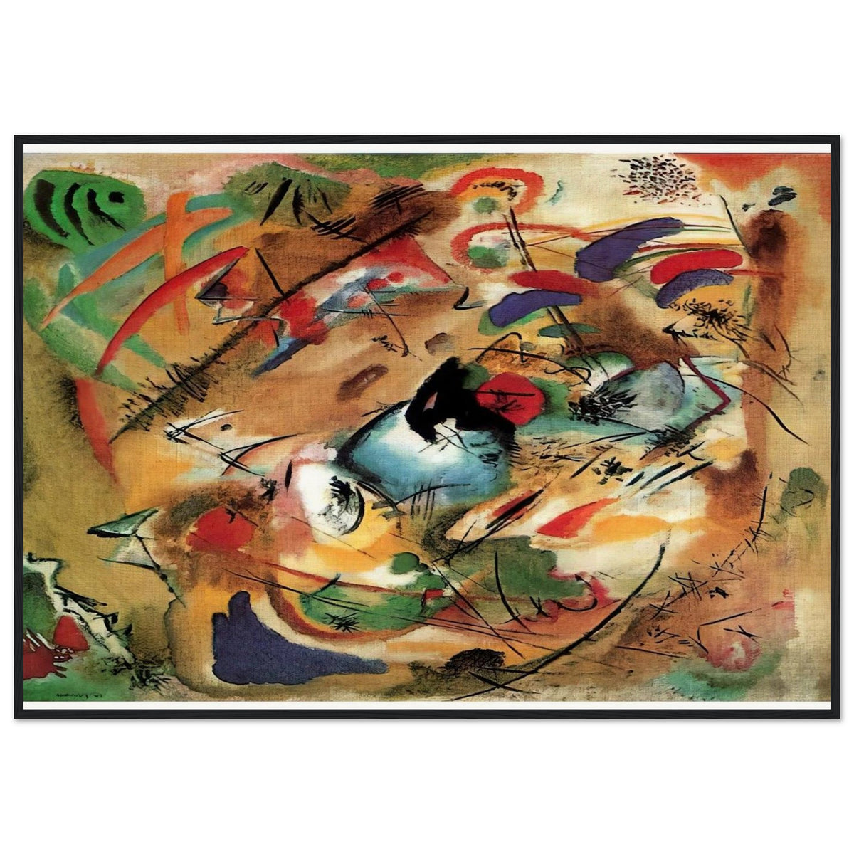 IMPROVISATION DREAMY 1913 Framed Poster | Wassily Kandinsky Framed Prints Wall Art | Wassily Kandinsky Shop