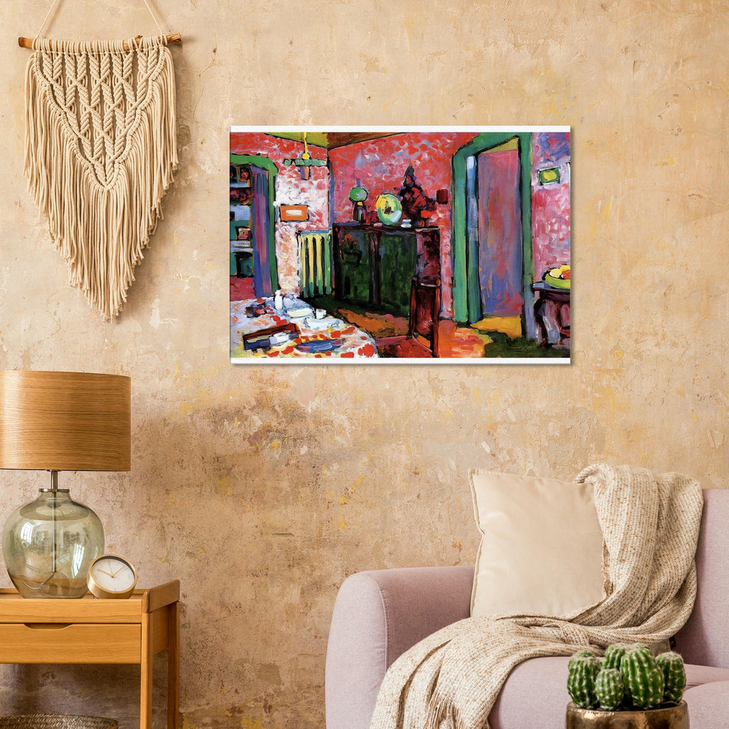 INTERIOR MY DINING ROOM 1909 Canvas | Wassily Kandinsky Canvas | Wassily Kandinsky Shop