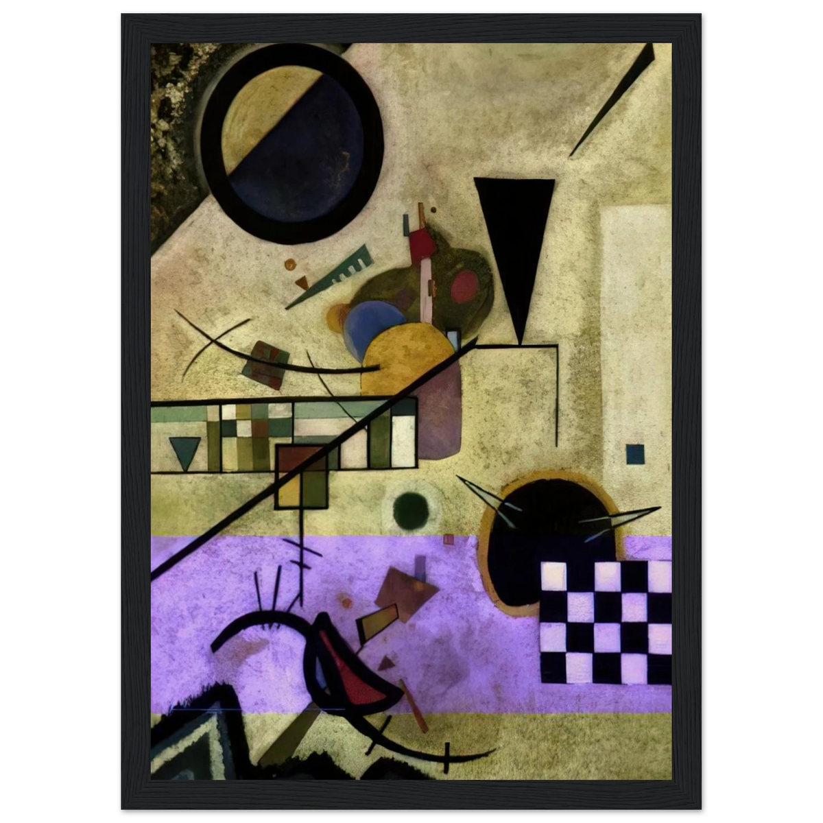 CONTRASTING SOUNDS 1924 Framed Poster | Wassily Kandinsky Framed Prints Wall Art | Wassily Kandinsky Shop