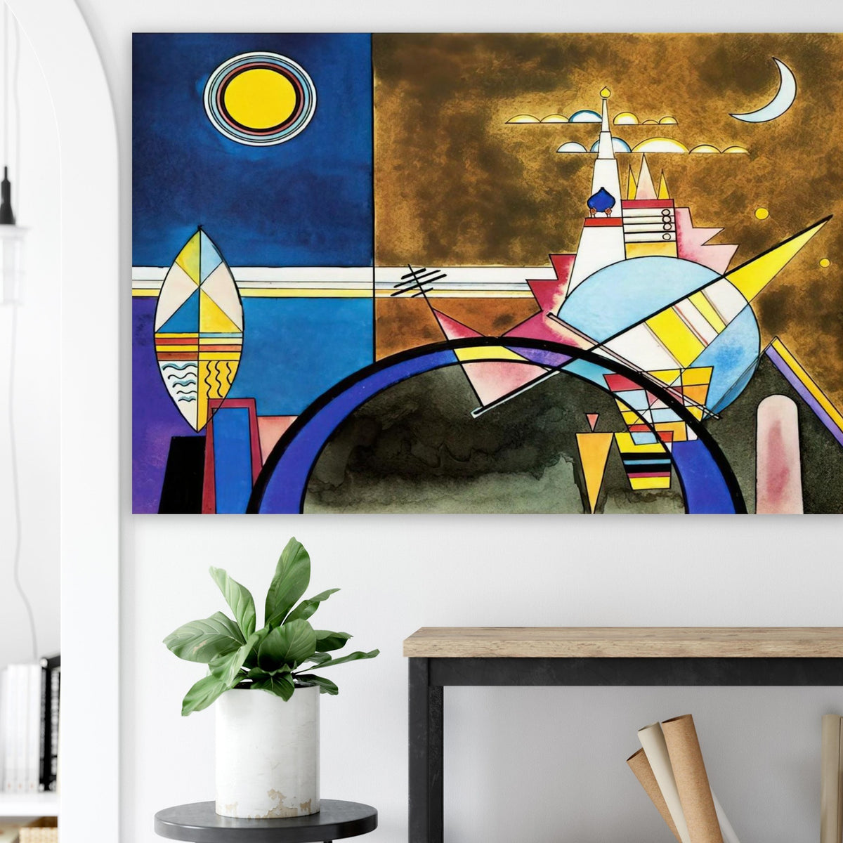 PICTURE XVI THE GREAT GATE OF KIEV STAGE SET FOR MUSSORGSKY S PICTURES AT AN EXHIBITION IN 1928 Poster | Wassily Kandinsky Poster | Wassily Kandinsky Shop