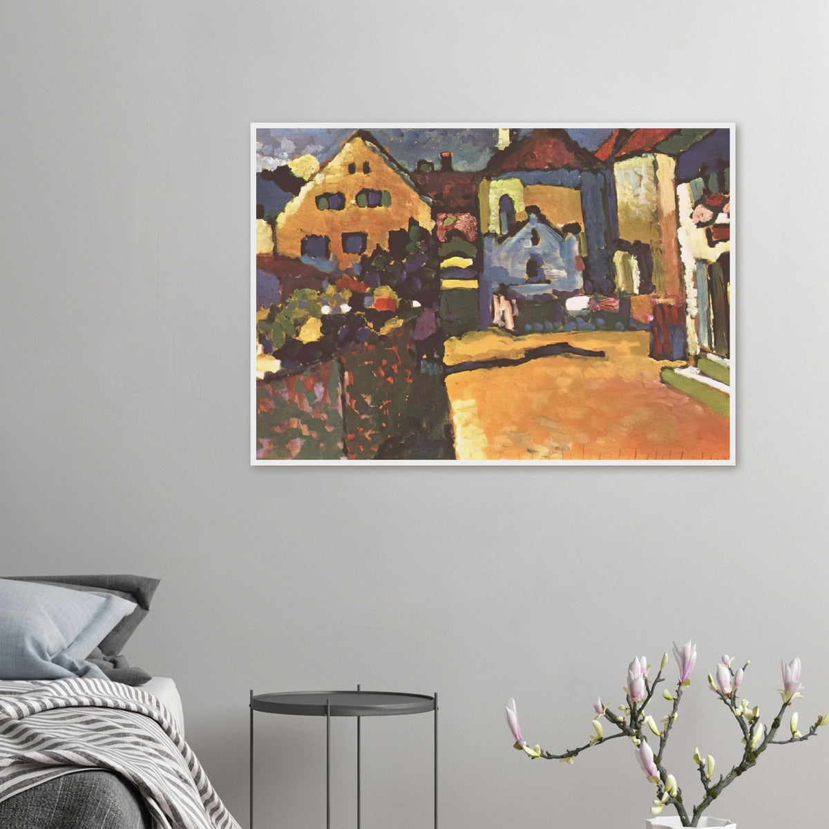 GRUNGASSE IN MURNAU 1909 Framed Poster | Wassily Kandinsky Framed Prints Wall Art | Wassily Kandinsky Shop