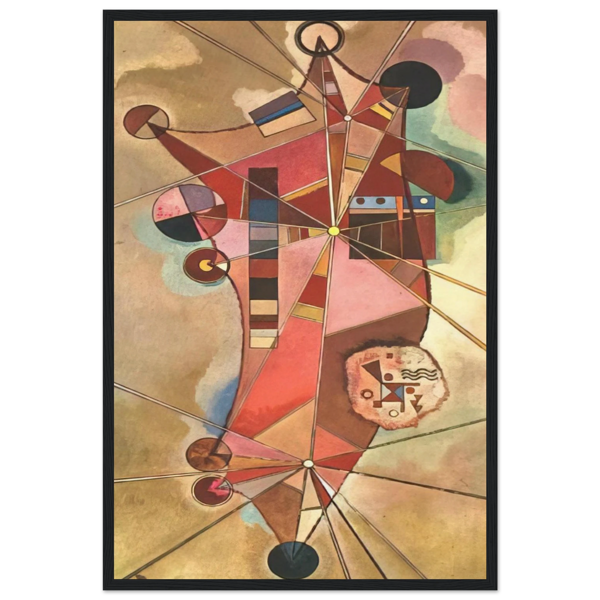 FIXED POINTS Framed Poster | Wassily Kandinsky Framed Prints Wall Art | Wassily Kandinsky Shop