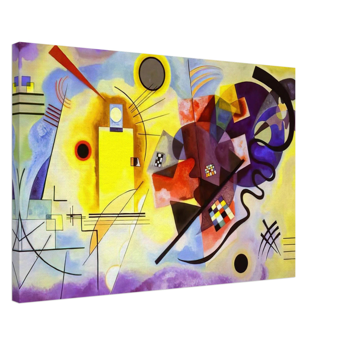 YELLOW RED BLUE 1925 Canvas | Wassily Kandinsky Canvas | Wassily Kandinsky Shop