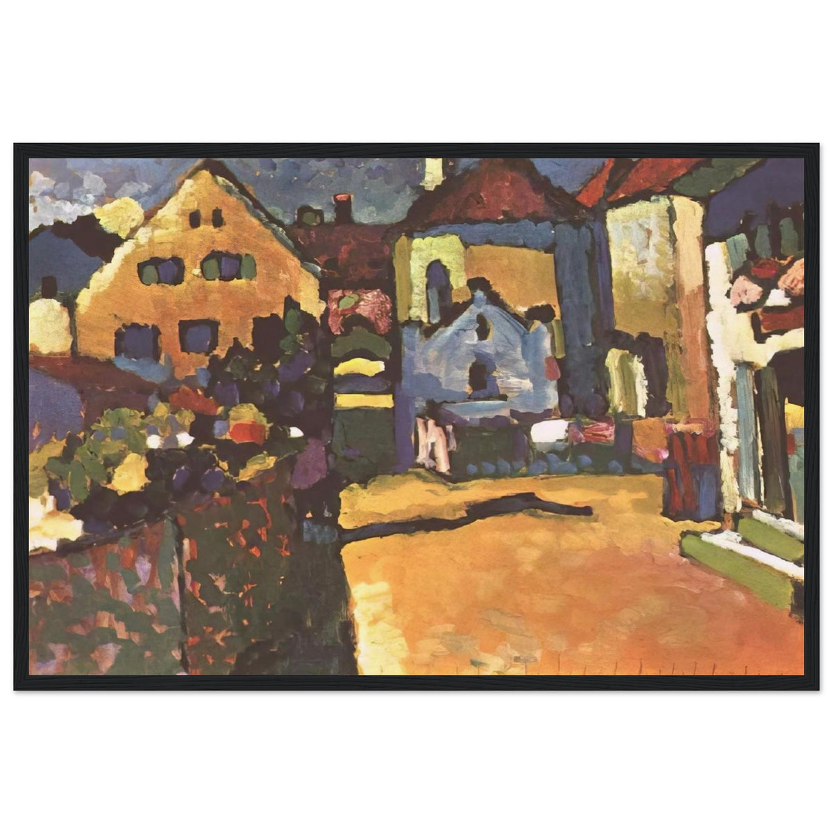 GRUNGASSE IN MURNAU 1909 Framed Poster | Wassily Kandinsky Framed Prints Wall Art | Wassily Kandinsky Shop