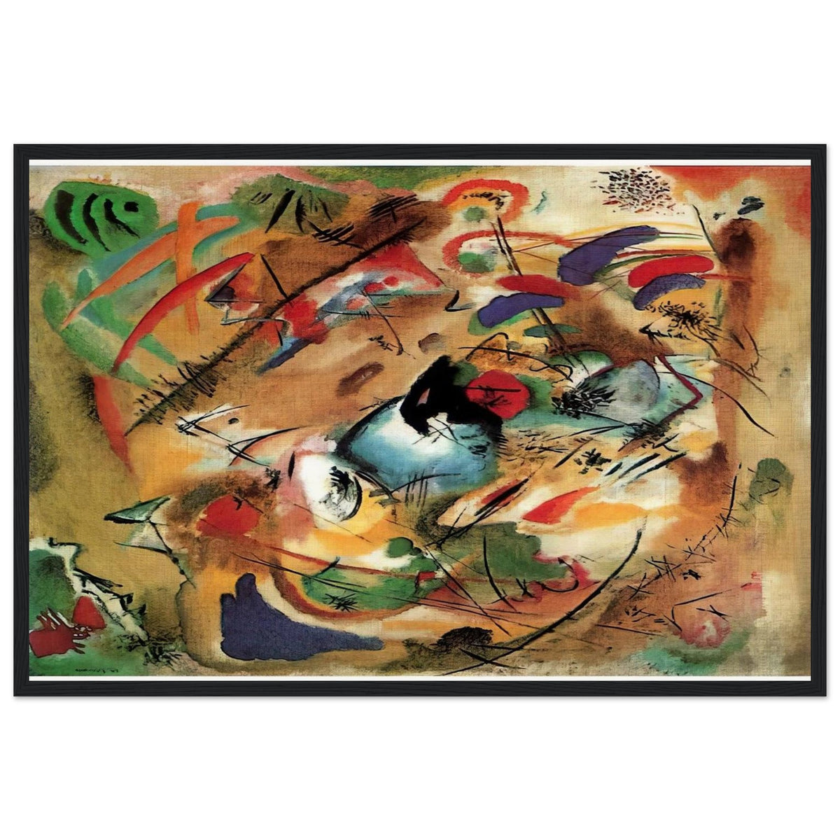 IMPROVISATION DREAMY 1913 Framed Poster | Wassily Kandinsky Framed Prints Wall Art | Wassily Kandinsky Shop