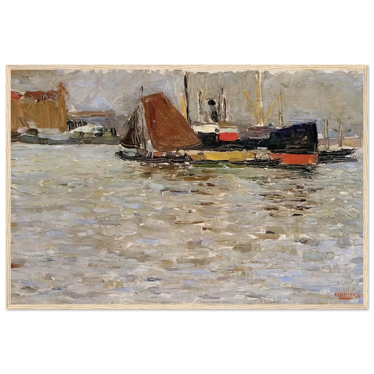 ROTTERDAM SUN 1906 Framed Poster | Wassily Kandinsky Framed Prints Wall Art | Wassily Kandinsky Shop
