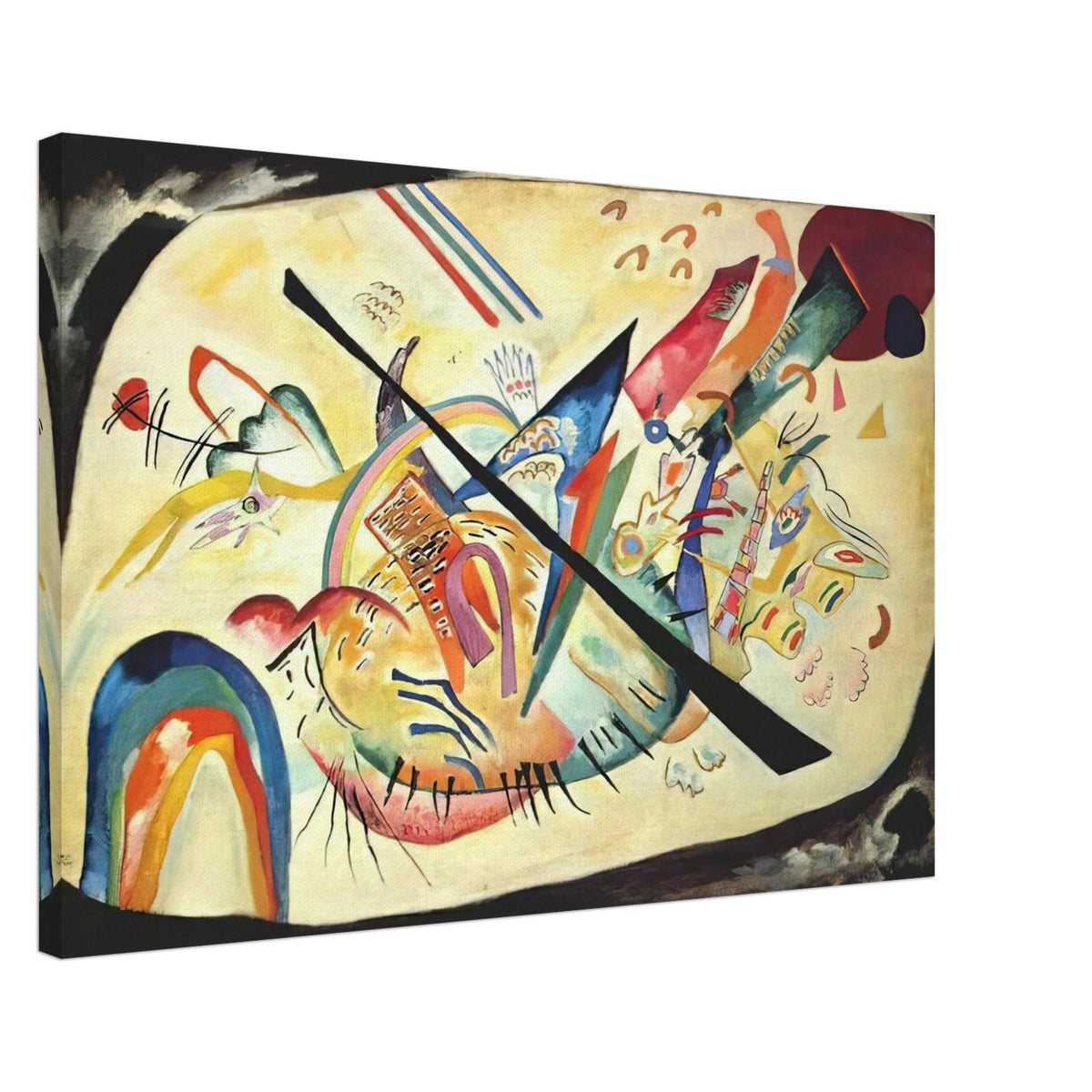 WHITE OVAL 1919 Canvas | Wassily Kandinsky Canvas | Wassily Kandinsky Shop