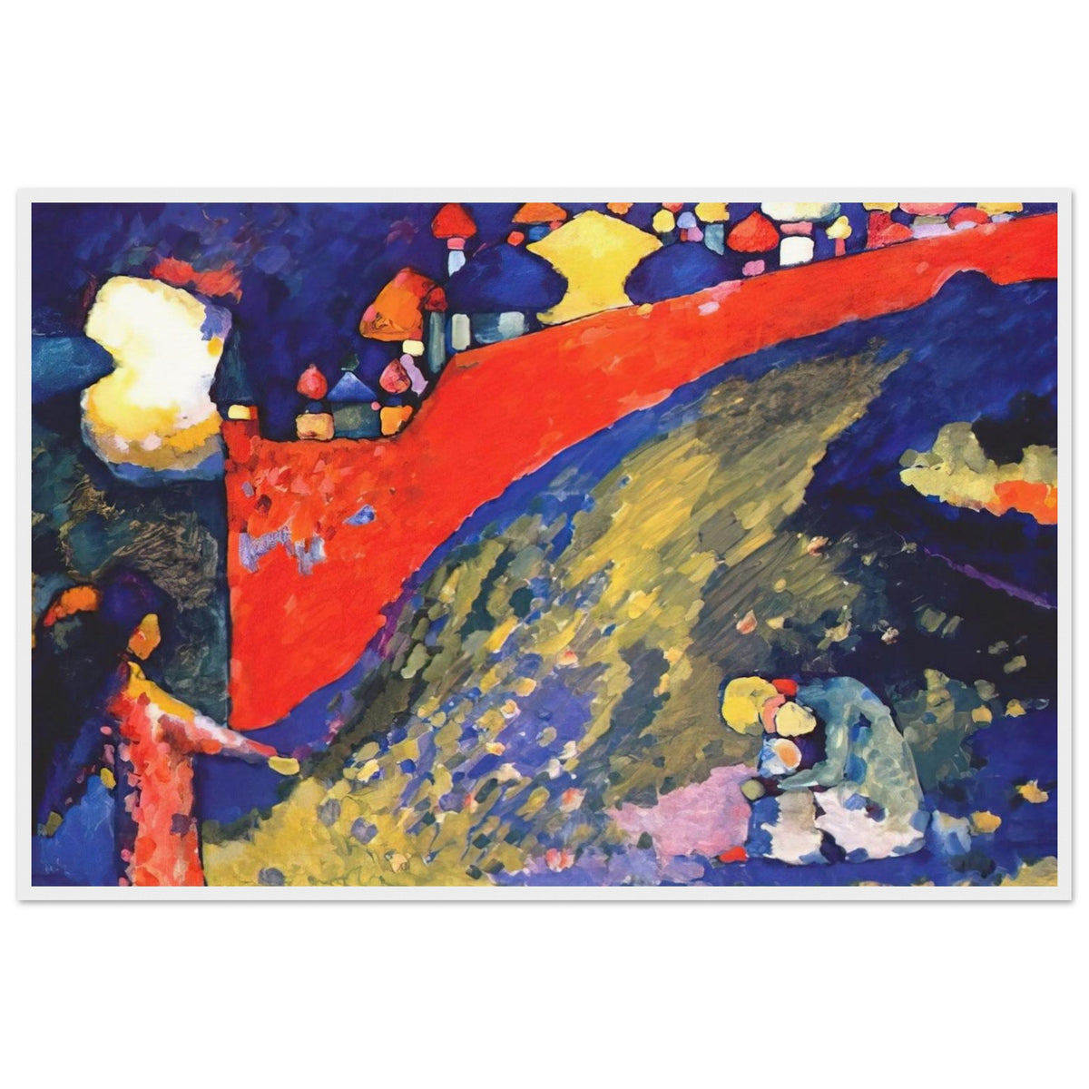 RED WALL DESTINY 1909 Framed Poster | Wassily Kandinsky Framed Prints Wall Art | Wassily Kandinsky Shop