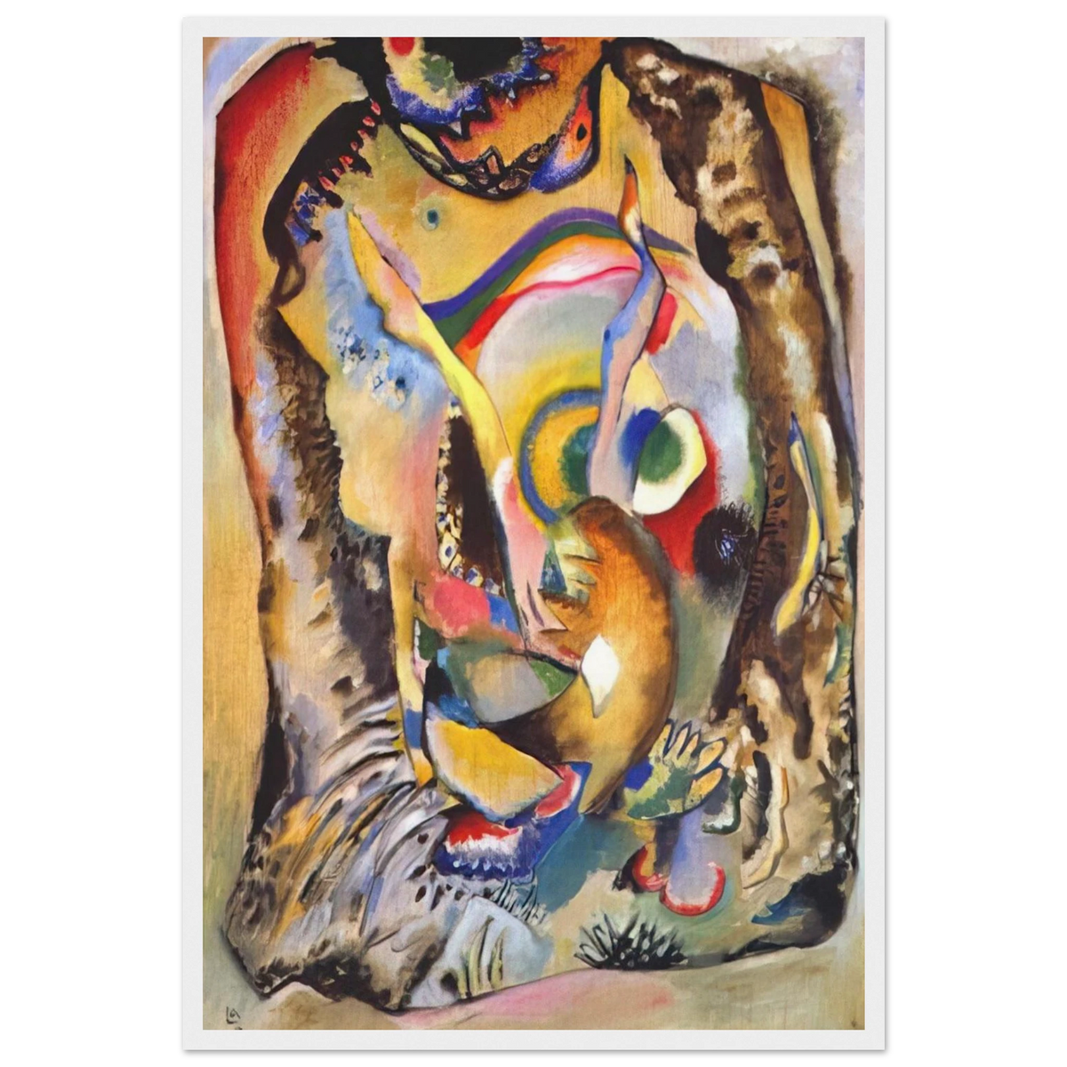 PAINTING ON LIGHT GROUND 1916 Framed Poster | Wassily Kandinsky Framed Prints Wall Art | Wassily Kandinsky Shop
