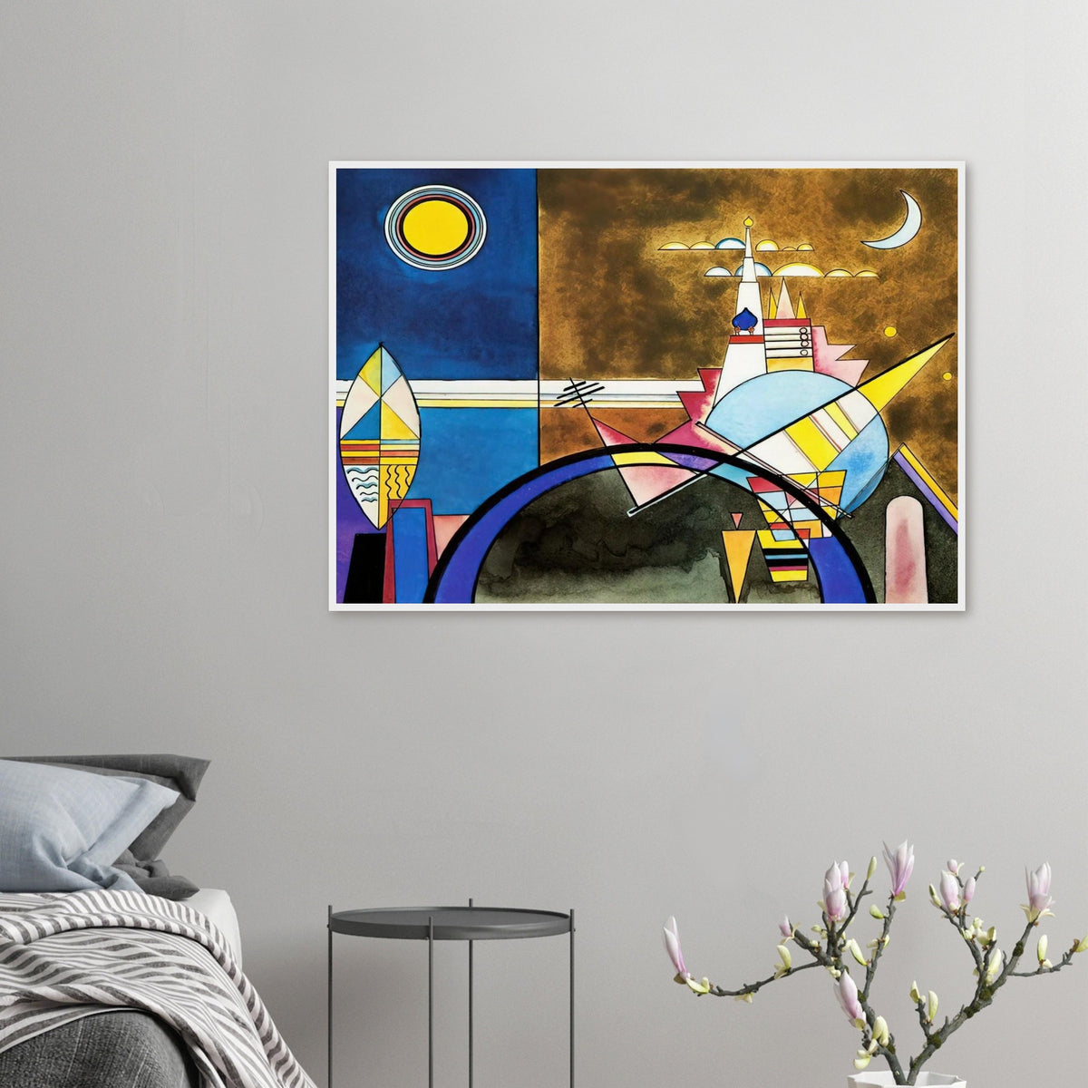 PICTURE XVI THE GREAT GATE OF KIEV STAGE SET FOR MUSSORGSKY S PICTURES AT AN EXHIBITION IN 1928 Framed Poster | Wassily Kandinsky Framed Prints Wall Art | Wassily Kandinsky Shop