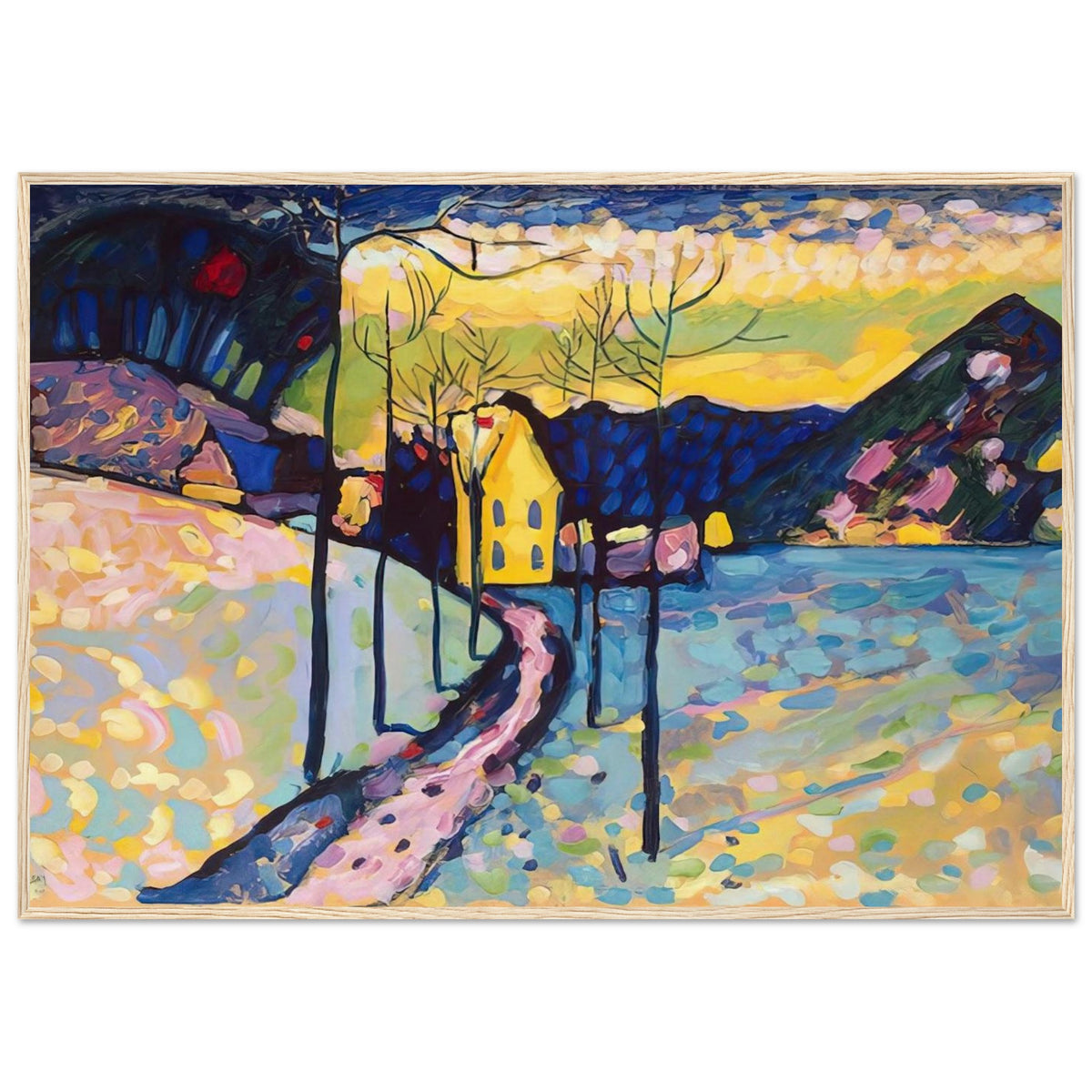 WINTER LANDSCAPE 1909 Framed Poster | Wassily Kandinsky Framed Prints Wall Art | Wassily Kandinsky Shop