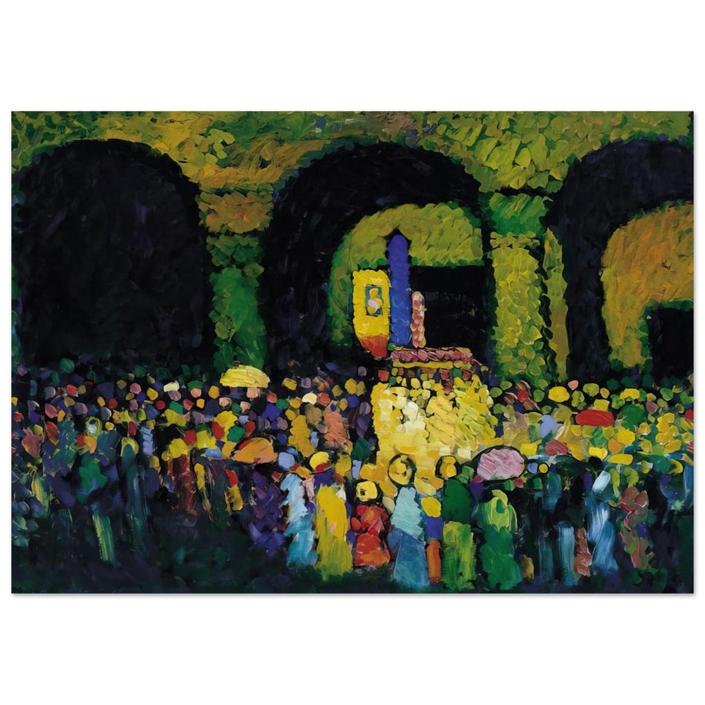 THE LUDWIGSKIRCHE IN MUNICH 1908 Poster | Wassily Kandinsky Poster | Wassily Kandinsky Shop